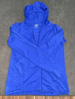UNIQLO AIRism UVカット パーカー L 青