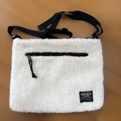 DOUBLE NAME ボア ショルダーバッグ