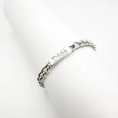 3162 人気✨　Dior　ブレスレット　シルバー　CD ロゴ　希少　刻印