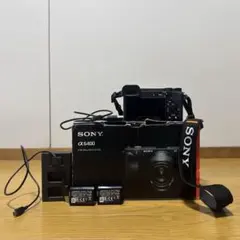 SONYα6400のボディと,予備バッテリー充電器をまとめたお得な撮影セットです
