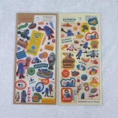 パペットスンスン　クリアステッカー　2点セット