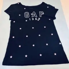 130cmGAP半袖Tシャツ　紺　星プリント　男女兼用のサムネイル