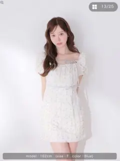 Mmeeme Ripple frill flower mini onepiece - メルカリ