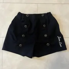 【最終価格】JENNI LOVE ボタン付き黒ハーフパンツ　150cm