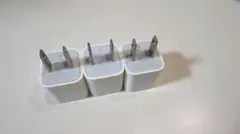 【Apple純正品】ホワイト USB 電源アダプター 3個セット