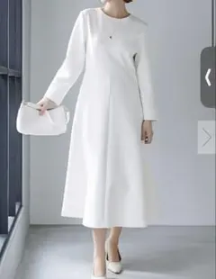 ボンディングフレアワンピース　L