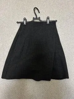 レディース UNIQLO 台形 ミニスカート チェック柄