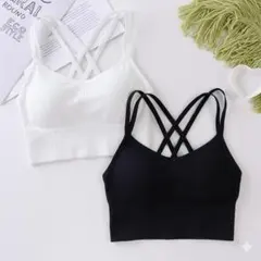 【2枚セット】クロスストラップ ヨガ ピラティス ジム ランニング