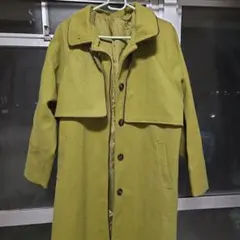 オリーブグリーン ロングコート