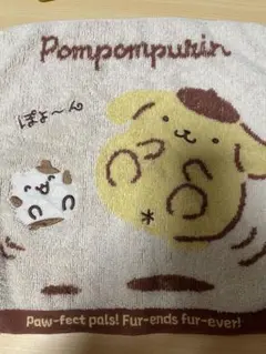 ポムポムプリン 2025年バースデーグッズ　ハンドタオル