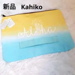 新品☆Kahiko カヒコ　グラデアロハ　クラッチ バッグ　ポーチ　ハワイのサムネイル