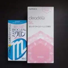 Ophtecs cleadew SL Bioclen ミクロン セット オフテクス クリアデューSL ミクロン セット - メルカリ