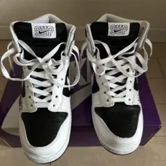 シュプリームxナイキ SB ダンクハイバイ エニーミーンズ ホワイト ブラック