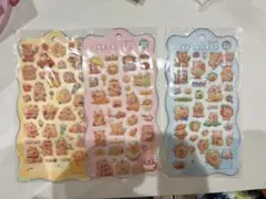 BONBON DROP 動物キャラクターシール3枚セット