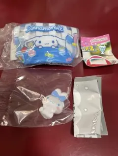 サンリオ シナモロール プールバック風ミニポーチ2 なりきりうさぎさんフィギュア