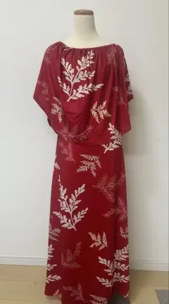 フラダンス用ケープドレス レッドのサムネイル