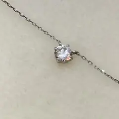 名120611 Canal 4℃ K10ホワイトゴールド ネックレス