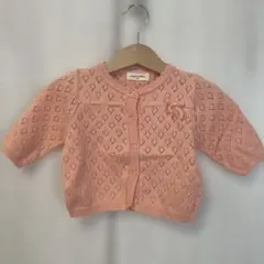 センスオブワンダー ピンク カーディガン サイズ80cm 綿100%