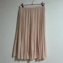 UNIQLO ユニクロ　ハイウエストシフォンプリーツスカート　ピンク　L