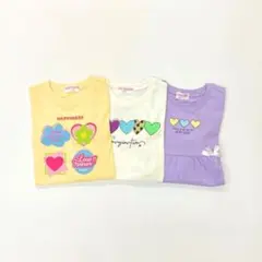 子供服 女の子 100cm 長袖 Tシャツ まとめ売り 新品 YFN11-4
