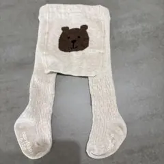 新品未使用 babyGAP くまタイツ ブラナンベア 0-12m オートミール