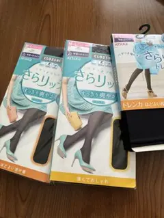 しまむら　夏用タイツ　トレンカ　3足のサムネイル