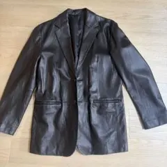 CHESTER BARRIE チャコールグレー レザージャケット - メルカリ