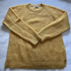 黄色ニット古着Fサイズ