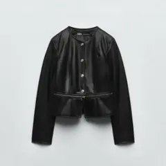 ZARA ブラック レザージャケット