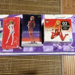 未開封 式波・アスカ・ラングレー エヴァンゲリオン　フィギュア 3点セット