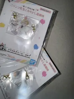 夏目友人帳　ニャンコ先生　アクリルチャーム２点セット