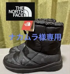 ノースフェイス 新品未使用ブラックカモ ヌプシブーティ メンズ27センチ 防水