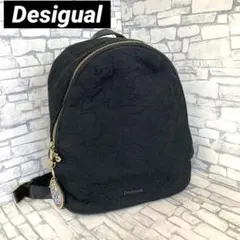 【Desigual】ブラックリュック　ゴシック調　大人　綺麗めのサムネイル