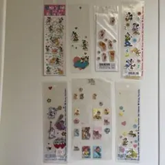 ディズニー　シールセット★ミッキーミニープーさんアリエル