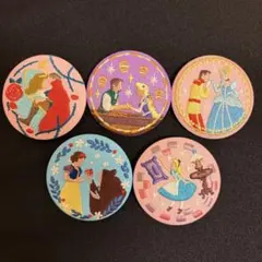 ディズニー　刺繍バッジ　5個セット