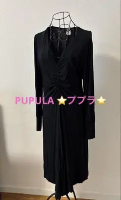 ⭐️PUPULA ⭐️ププラ⭐️ワンピース　ブラックのサムネイル