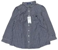 BURBERRY BLUE LABEL ギンガムチェック フリル シャツブラウス