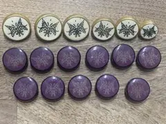 ヴィンテージ　蝶のボタン　17個