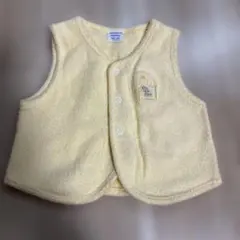 ファミリアBabygro タオル生地　ベビーベスト 60-75cm クリーム色