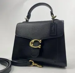 美品✨ COACH コーチ トップハンドル タビー 2way ブラック 黒