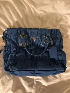 PRADA ネイビー ショルダーバッグ