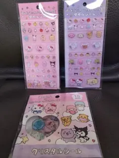 チェゴシム　サンリオ　タイルシール　クリスタルシール　シール　セット