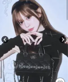 ミシェルマカロン キルティングミニボストン