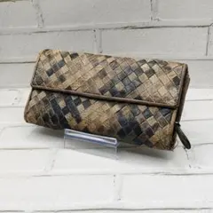 ボッテガヴェネタ イントレチャート パイソン ラウンド長財布 - メルカリ