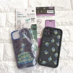 iPhone 14 Plus/Pro Max ケース2とガラスフィルム2枚セット