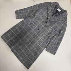 GLOBAL WORK ウールライクチェックテーラーコート