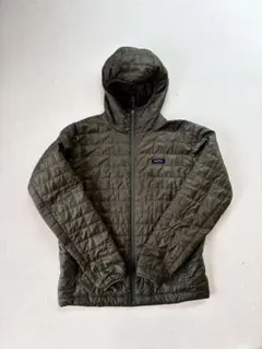 Patagonia ナノパフ フィツロイフーディー メンズL カーキ廃盤カラー