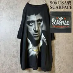 90s Scarface 大判プリント Tシャツ　vintage PM391
