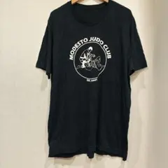 インポート プリント Tシャツ クルーネック 半袖 XL 黒 綿 お出かけ