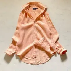 【美品】ポロラルフローレン リネンシャツ ストライプ S-M相当 現行タグのサムネイル